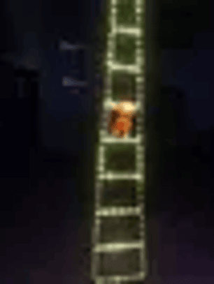 Muñeco De Hombre Viejo De Christmas, Trepando Escalera