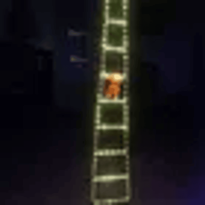 Muñeco De Hombre Viejo De Christmas, Trepando Escalera 2