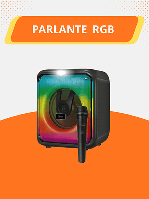 Parlante con luz rgb