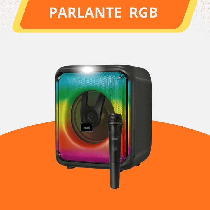 Parlante con luz rgb 1