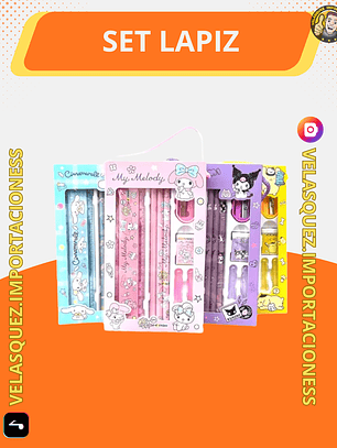 Set de lapiz escolar