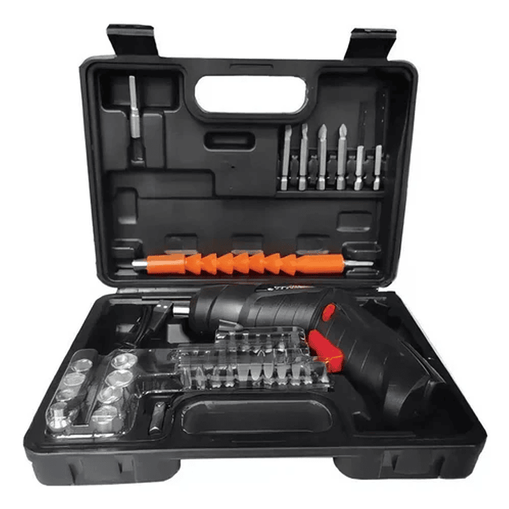 Maleta Taladro Destornillador Inalámbrico 45 PIEZAS 1