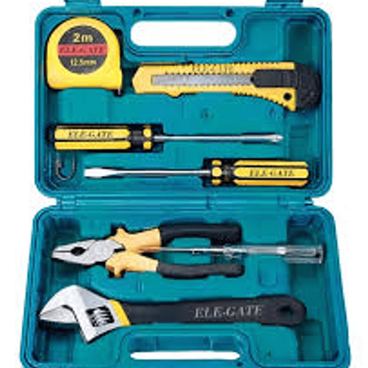 Caja Kit Herramienta Hogar 7 Piezas 1