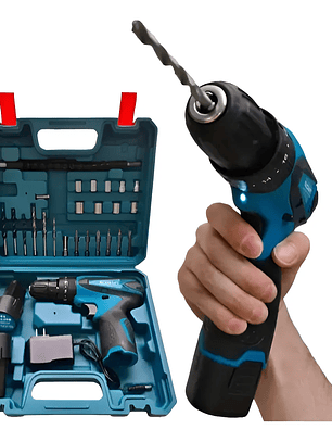 Taladro Destornillador Eléctrico Recargable