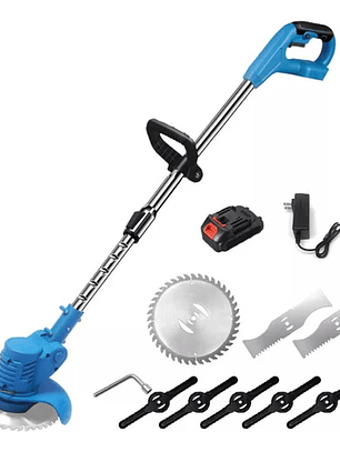 Podadora Cortadora Orilladora Inalámbrica Pasto Eléctrica 5 Cuchillas