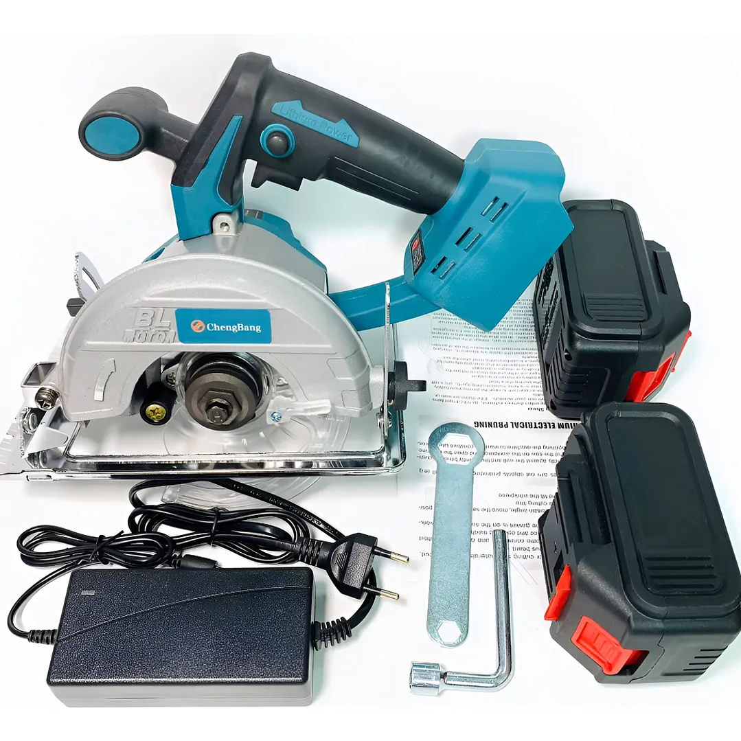 Sierra Circular Inalambrica Con Disco De Corte Y Bateria 1