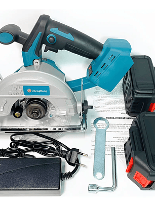 Sierra Circular Inalambrica Con Disco De Corte Y Bateria