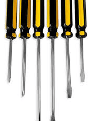 Set De 6 Destornilladores / Atornilladores Juego Cruz Paleta