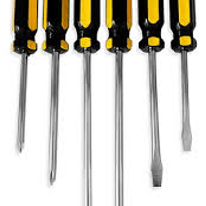 Set De 6 Destornilladores / Atornilladores Juego Cruz Paleta 1