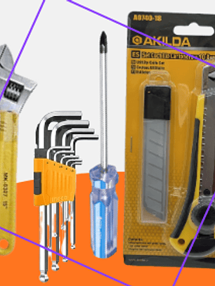 KIT HERRAMIENTAS HOGAR