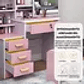 Tocador De Dormitorio Iluminado Espejo Con Luz Con Taburete Rosa 129*80*35cmTocador De Dormitorio Iluminado Espejo Con Luz Con Taburete Rosa 129*80*35cm Tocador De Dormitorio Iluminado Espejo Con Luz  - Miniatura 2
