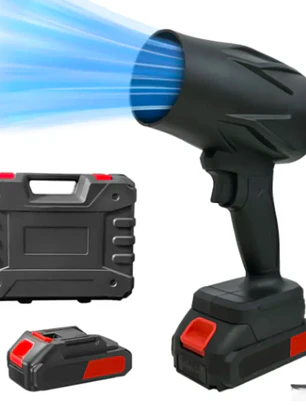 Soplador Profesional De Polvo Turbina Inalámbrico 1050w Color Negro