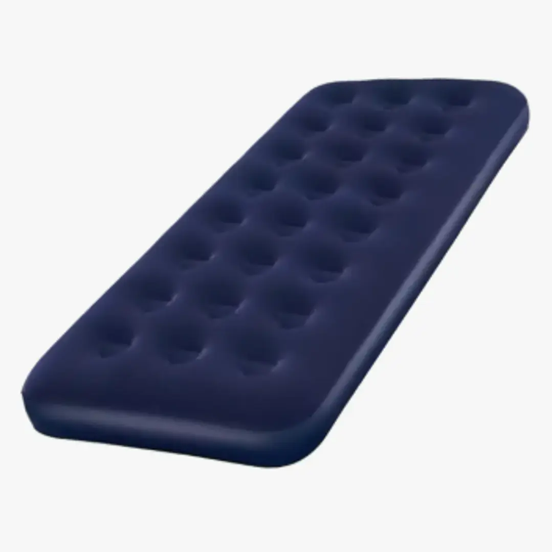 Colchon Inflable 1 Plaza Cama Inflable Dormir Color Azul 1