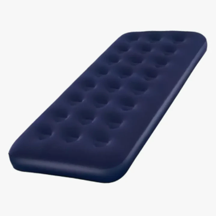 Colchon Inflable 1 Plaza Cama Inflable Dormir Color Azul 1