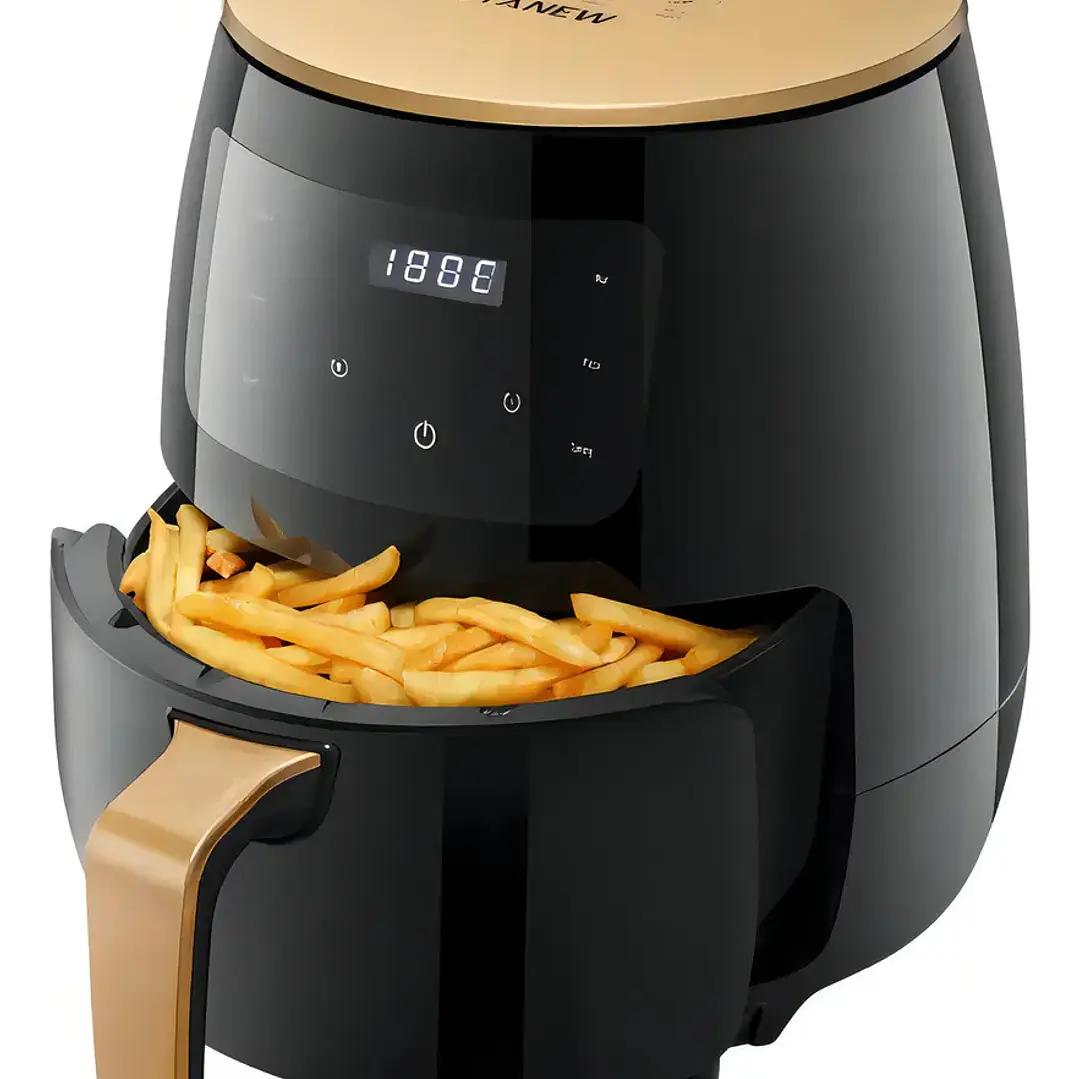 Freidora de aire Silver Crest S-18 de 6L color negro/dorado 3