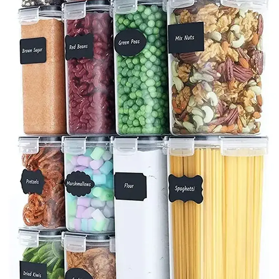 Set 14 Contenedores Hermética De Almacenamiento De Alimentos 1