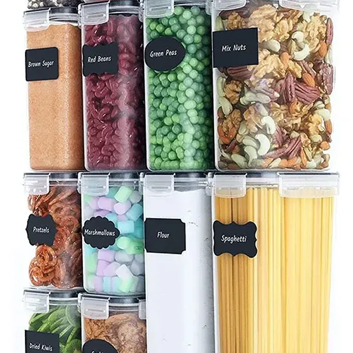 Set 14 Contenedores Hermética De Almacenamiento De Alimentos 1