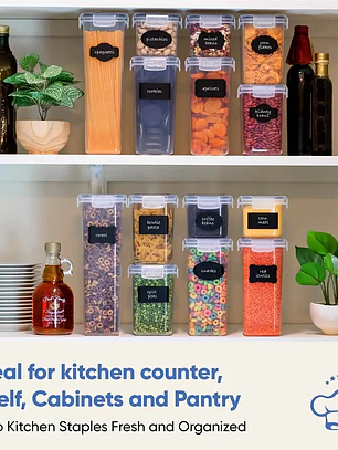 Set 14 Contenedores Hermética De Almacenamiento De Alimentos