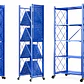 Estante Plegable Multicolor Metal 5 Niveles Con Ruedas colores - Miniatura 1