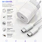 Cargador Usb C Carga Rapida 67W Compatible Con Android Incluye Cable Usb Tipo C A C Color Blanco - Miniatura 2