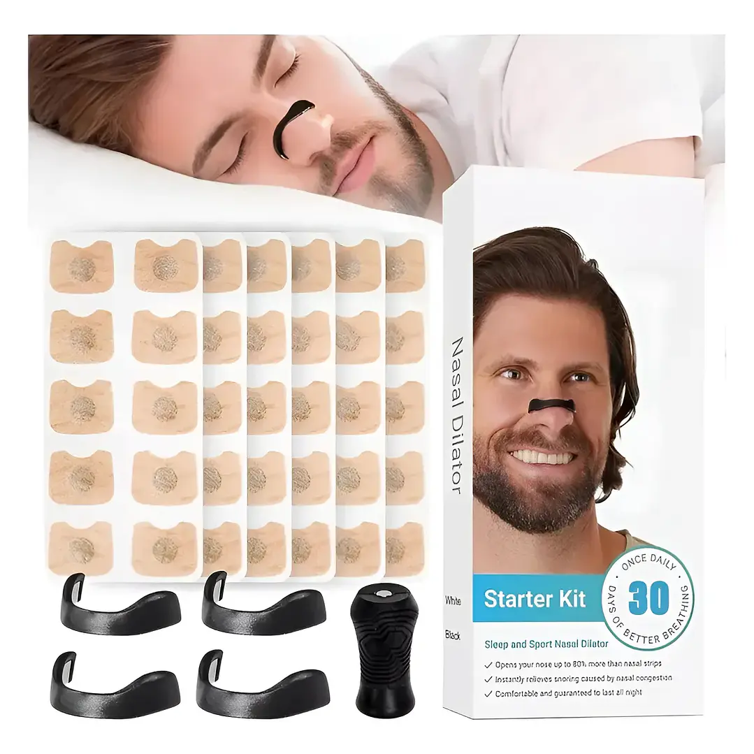 Kit 15 Días - Dilatador Nasal Magnético Antironquidos Negro 1