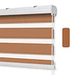 Cortinas Roller Dúo 100 X 180 Blanco y Cafe - Miniatura 2