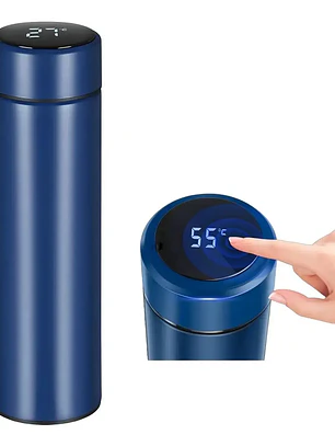 Termo Inteligente con Sensor Digital para Temperatura de Acero Inoxidable 500ml