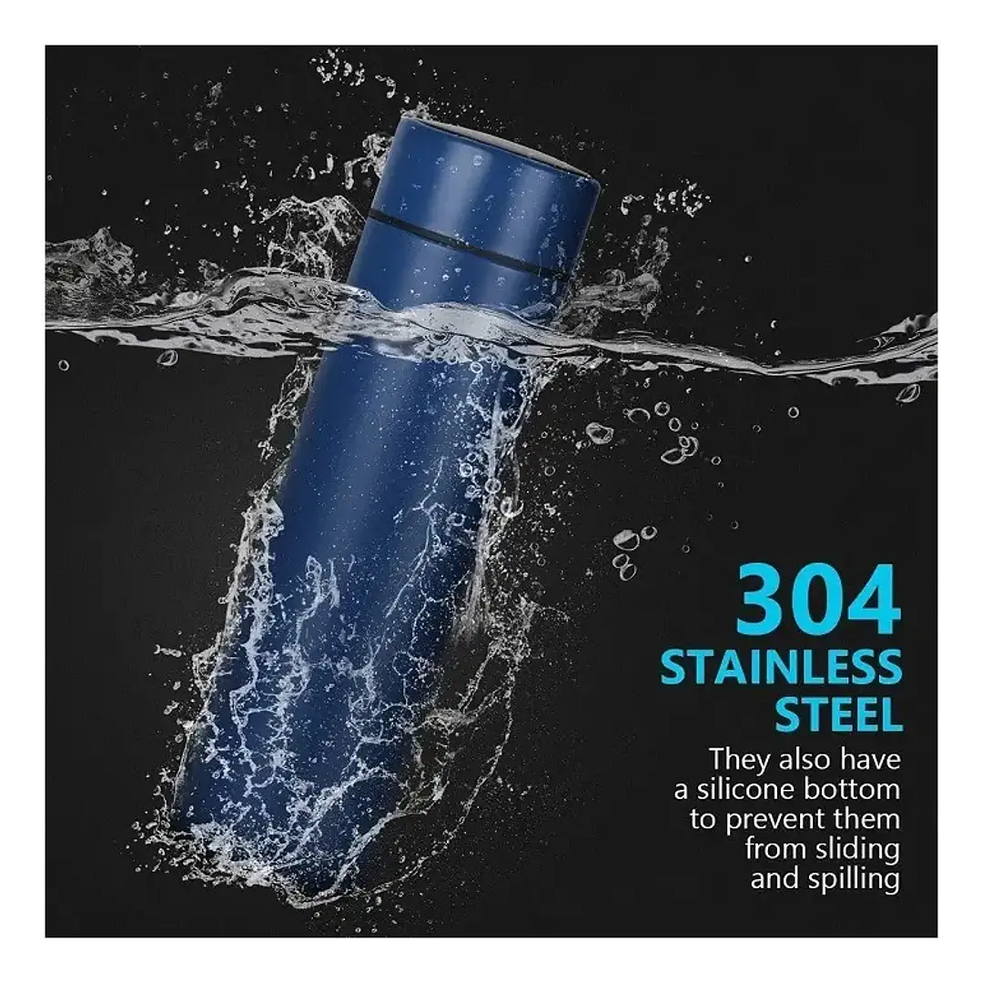 Termo Inteligente con Sensor Digital para Temperatura de Acero Inoxidable 500ml 2