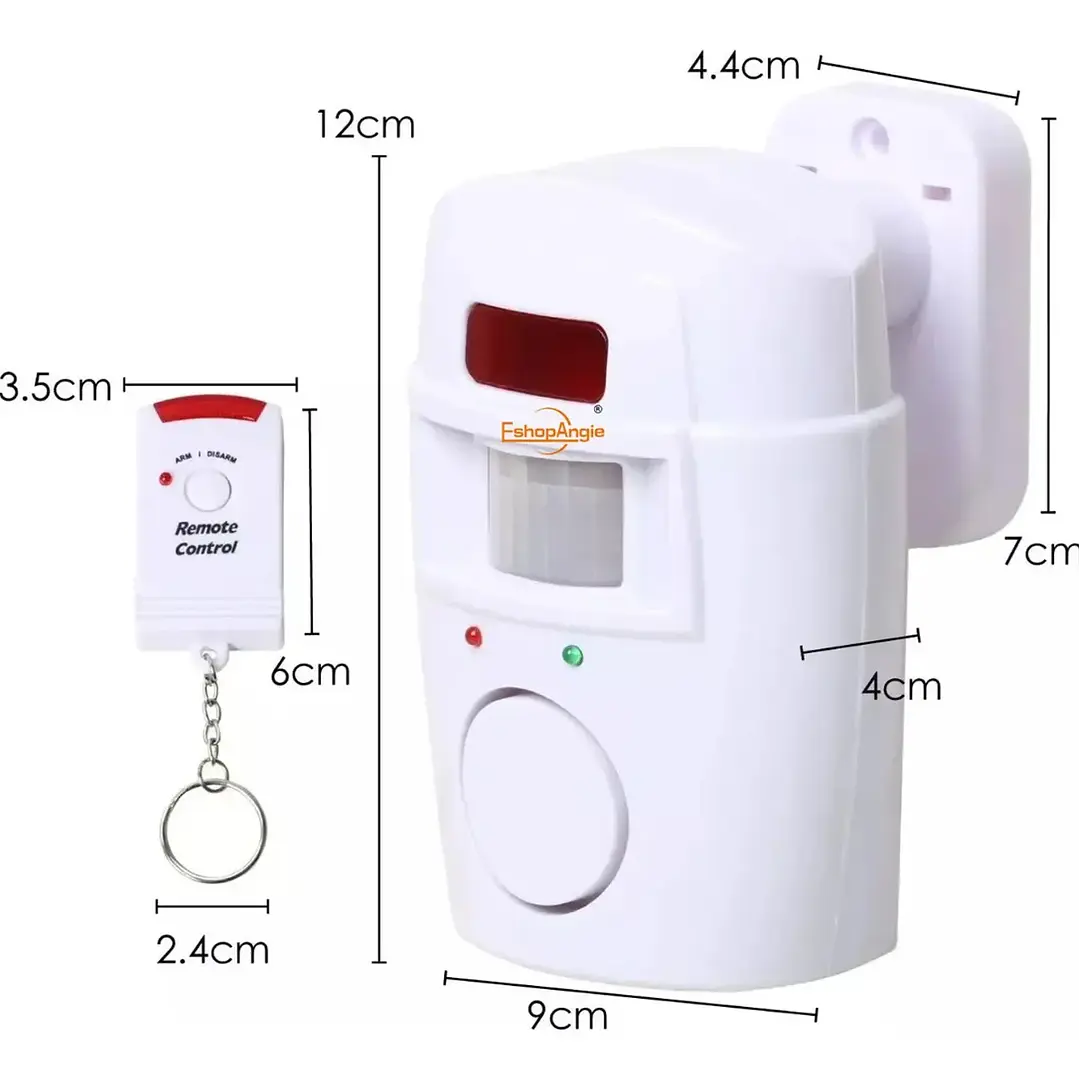 Alarmas Sensor De Movimiento Inalambrica con control remoto seguridad hogar y oficina 1
