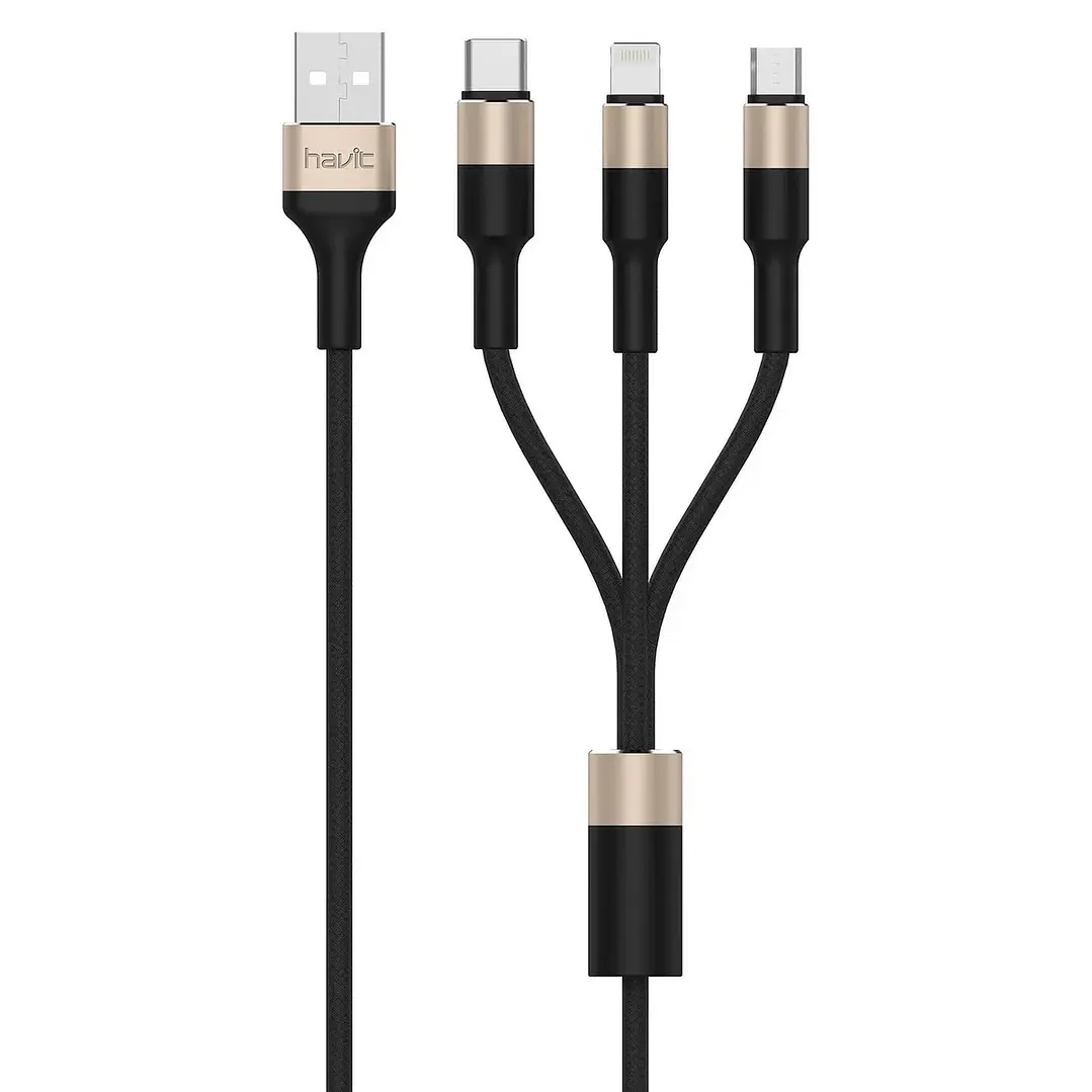 Cable 3 En 1 Micro Usb Tipo C Lightning 1