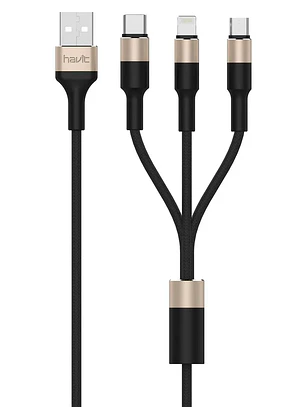 Cable 3 En 1 Micro Usb Tipo C Lightning