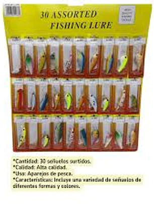 Set De Cucharas #3 Señuelos De Pesca Rio Y Lago 30 Unidades