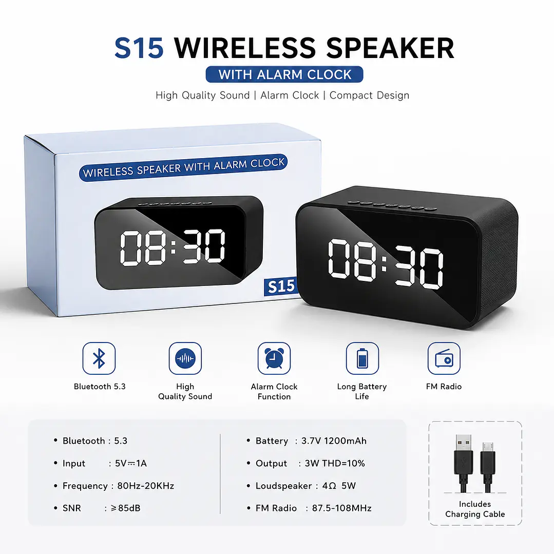 Reloj Despertador Parlante 1