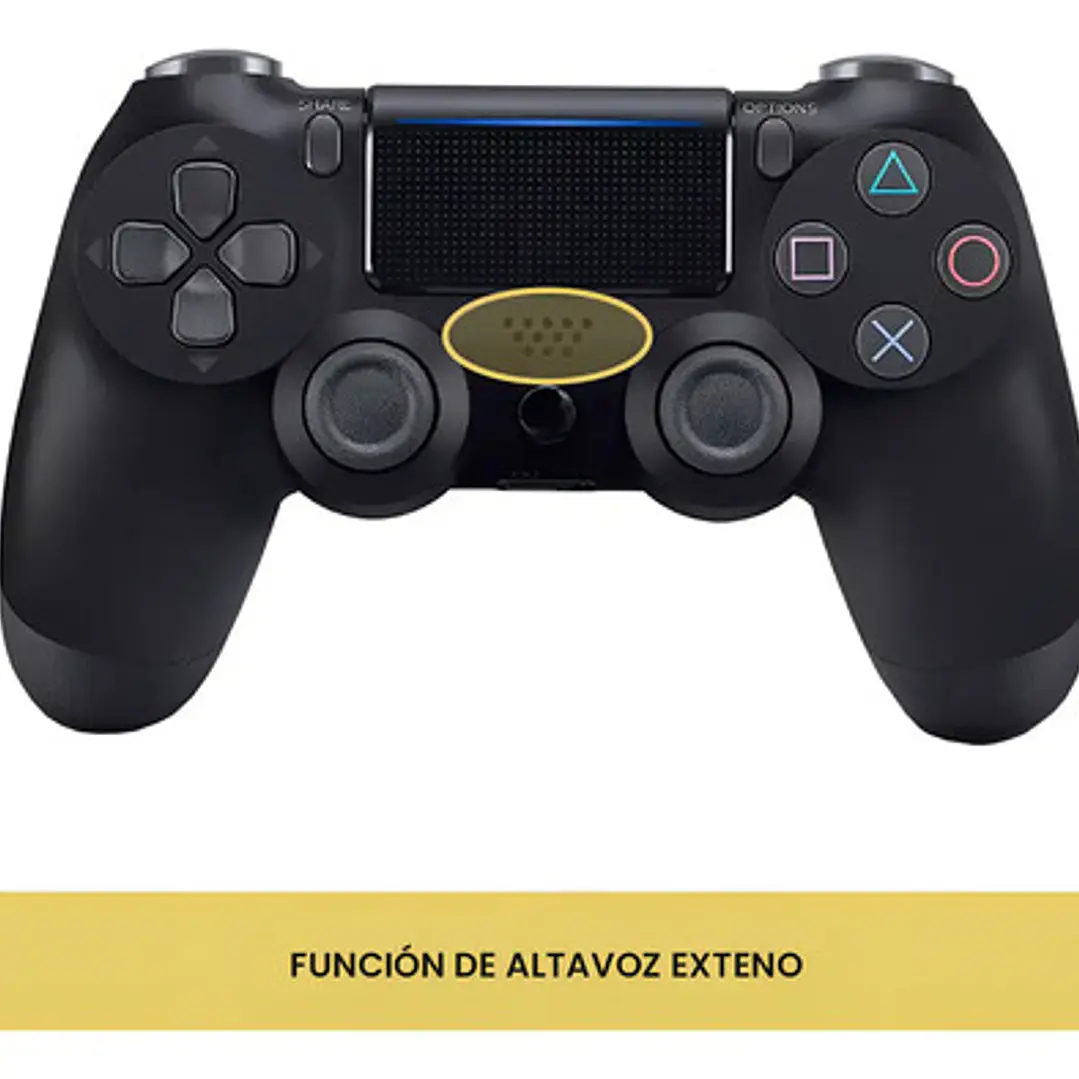 Control Joystick Inalámbrico Doble Shock P4 Negro Levo 3