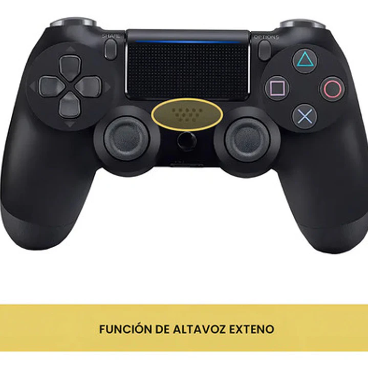 Control Joystick Inalámbrico Doble Shock P4 Negro Levo 3