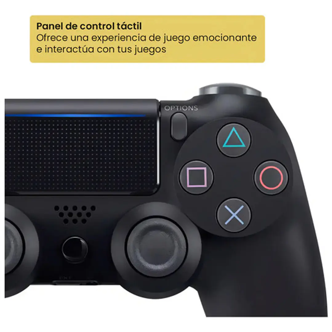 Control Joystick Inalámbrico Doble Shock P4 Negro Levo 4