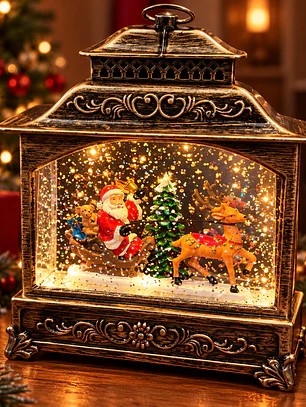 Lámpara Navideña Decorativa con Santa Claus