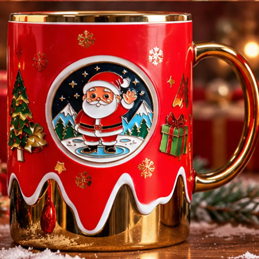 Taza Navideña Premium Santa Claus 2