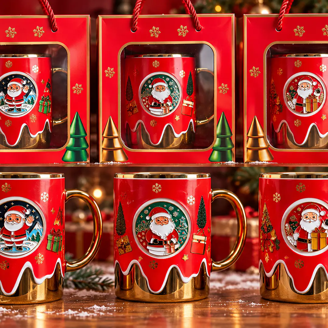 Taza Navideña Premium Santa Claus 1