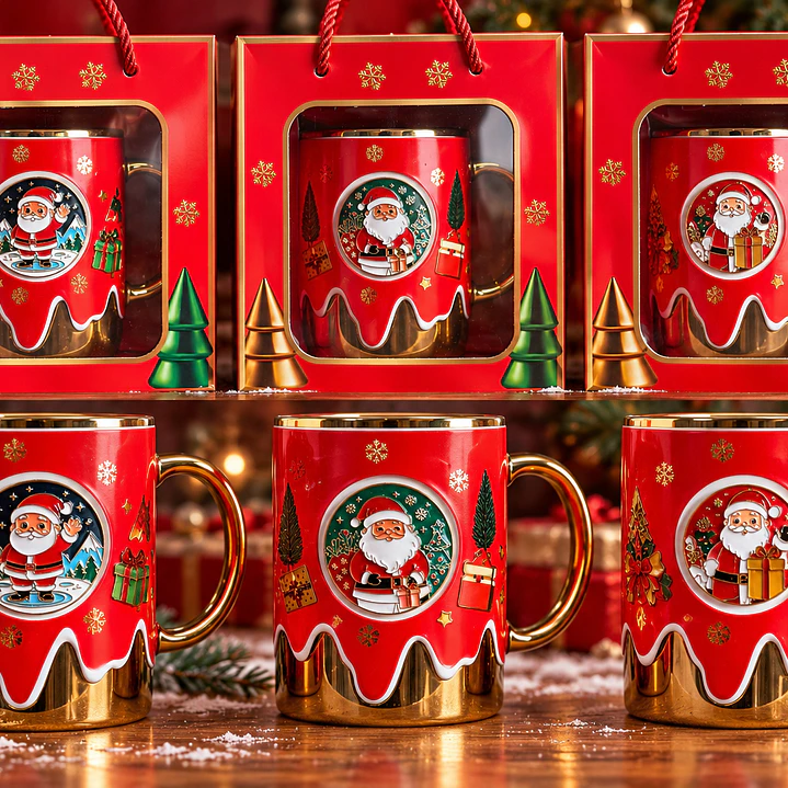 Taza Navideña Premium Santa Claus 1