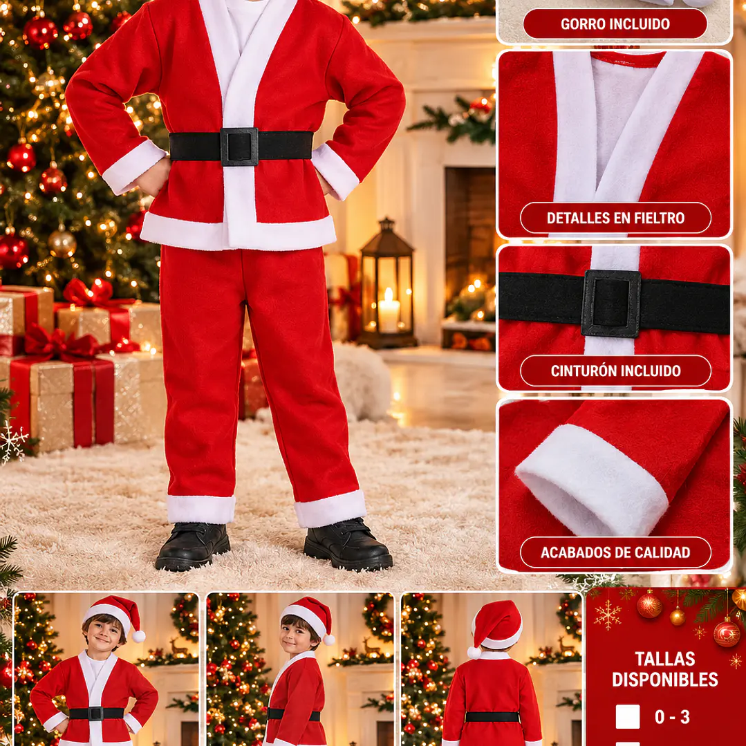 Disfraz de Santa Claus Infantil 3