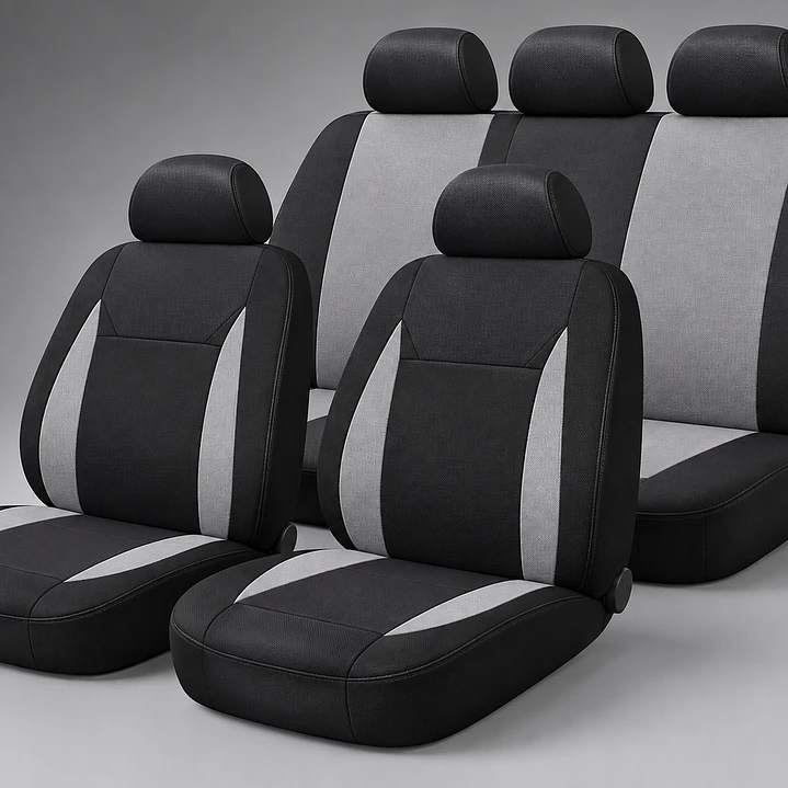 Funda Cubre Asiento Tela Set 5 Asientos 5