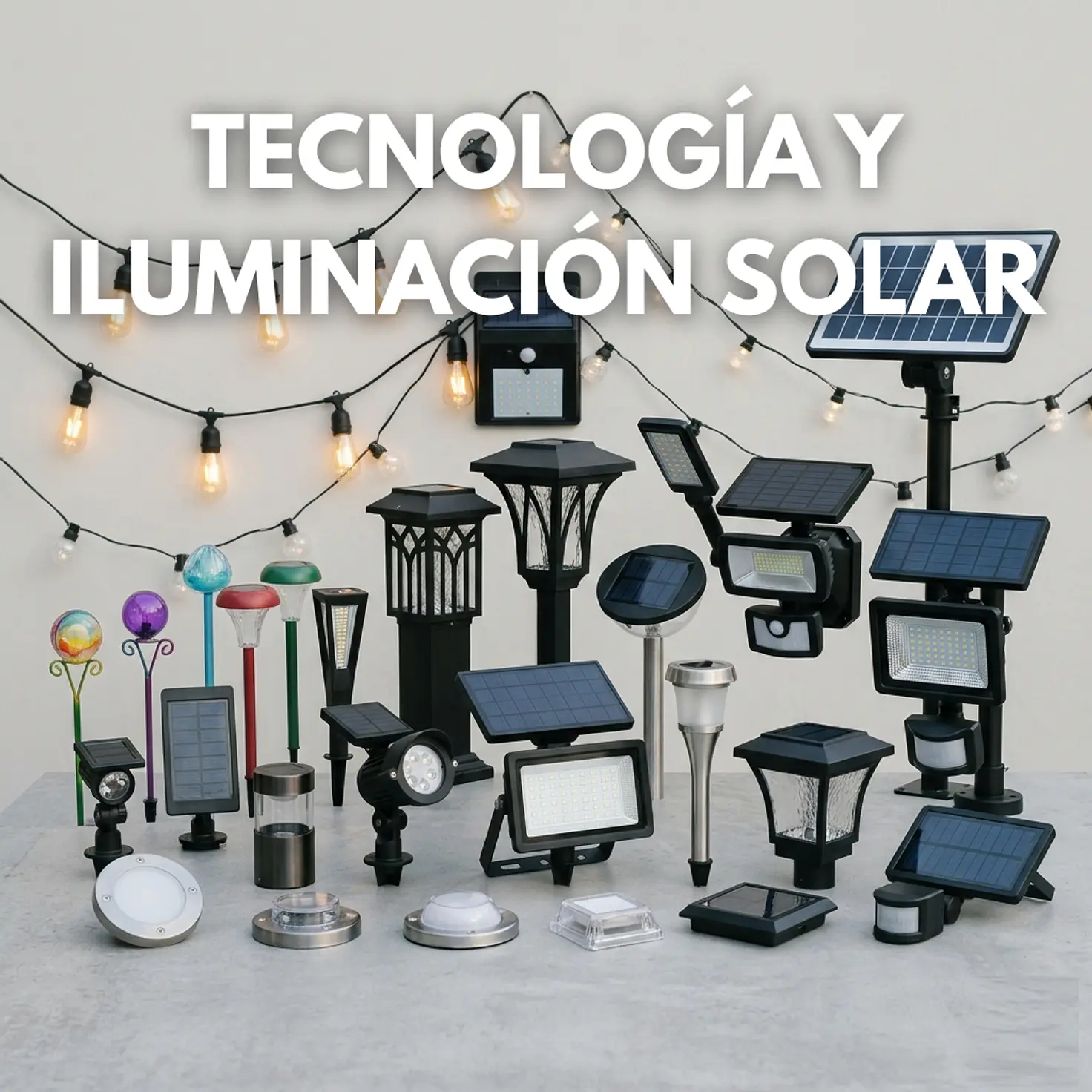 Tecnología y iluminación solar