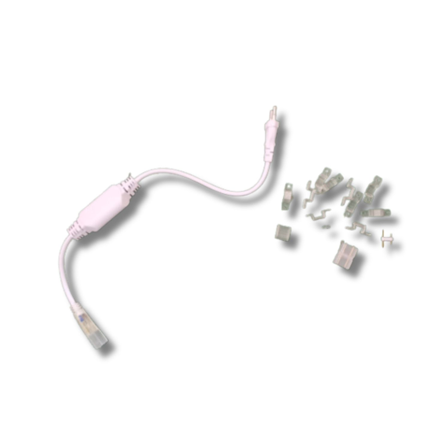 CABLE DE PODER CINTA 1 COLOR+TAPA FINAL+1 UNION +10 CLIPS DE ANCLAJE 1