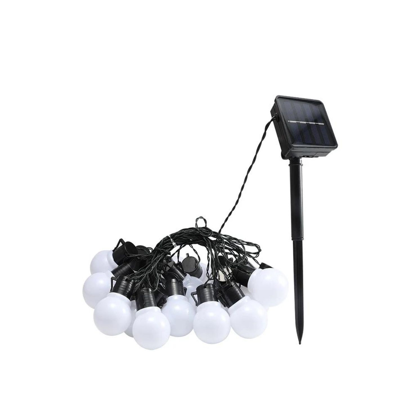 GUIRNALDA SOLAR 5MT 20AMPOLLETAS 6500K 1