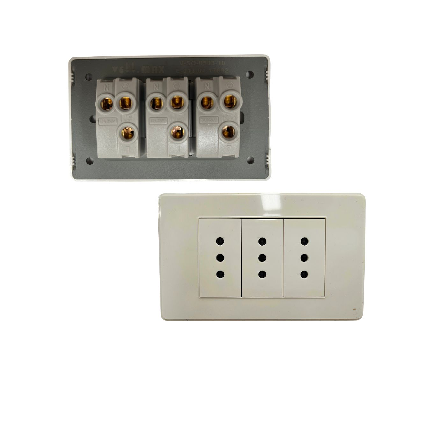 ENCHUFE TRIPLE 10 AMP 1