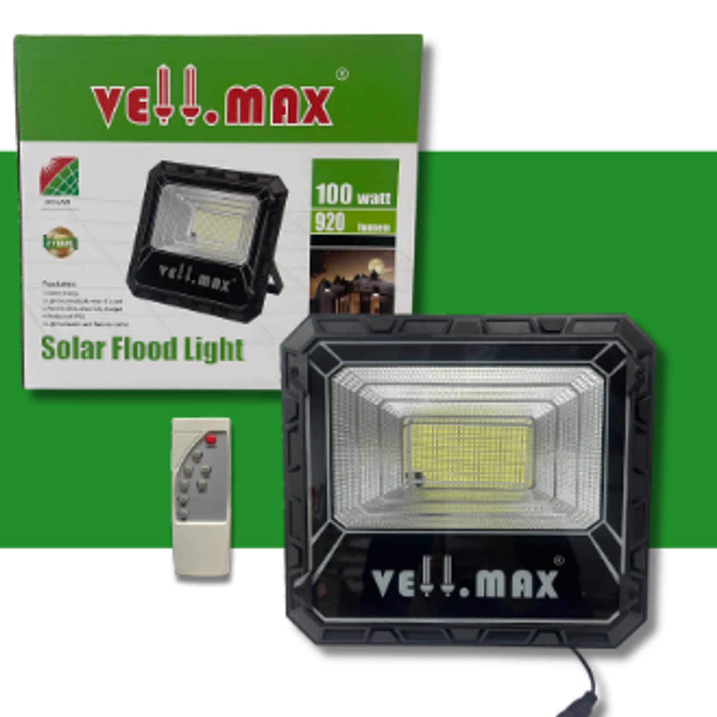 PROYECTOR SOLAR NEGRO 100W-6500K 1