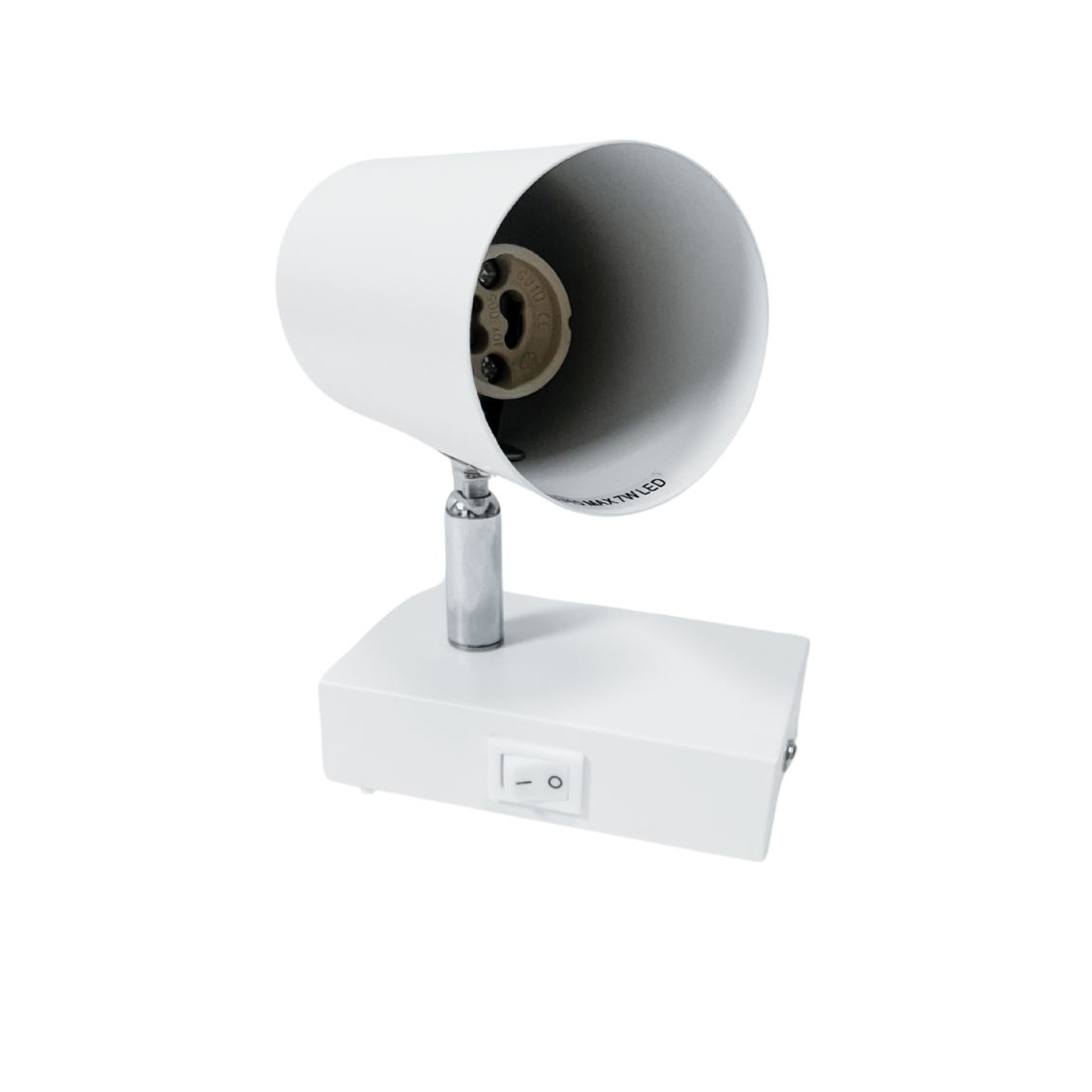 APLIQUE SIMPLE PARA GU1O CON SWITCH 60W 1