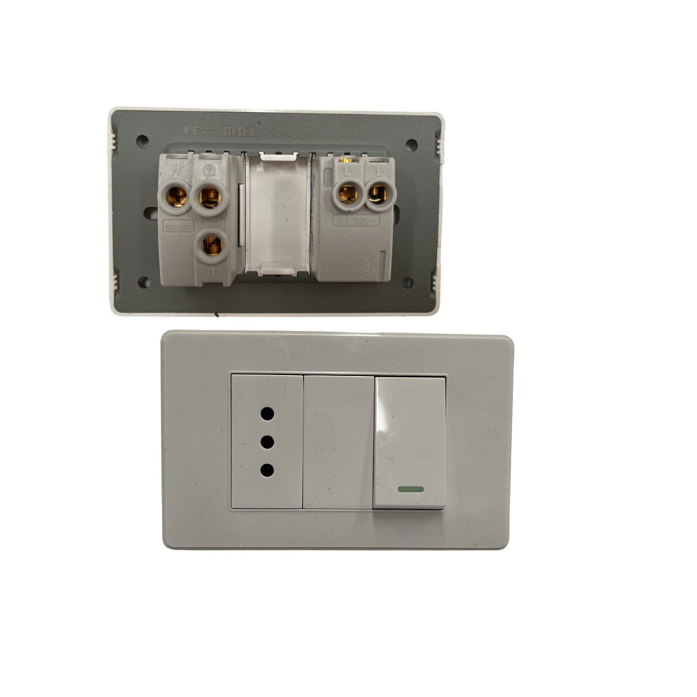 INTERRUPTOR SIMPLE Y ENCHUFE 10A MIXTO 1