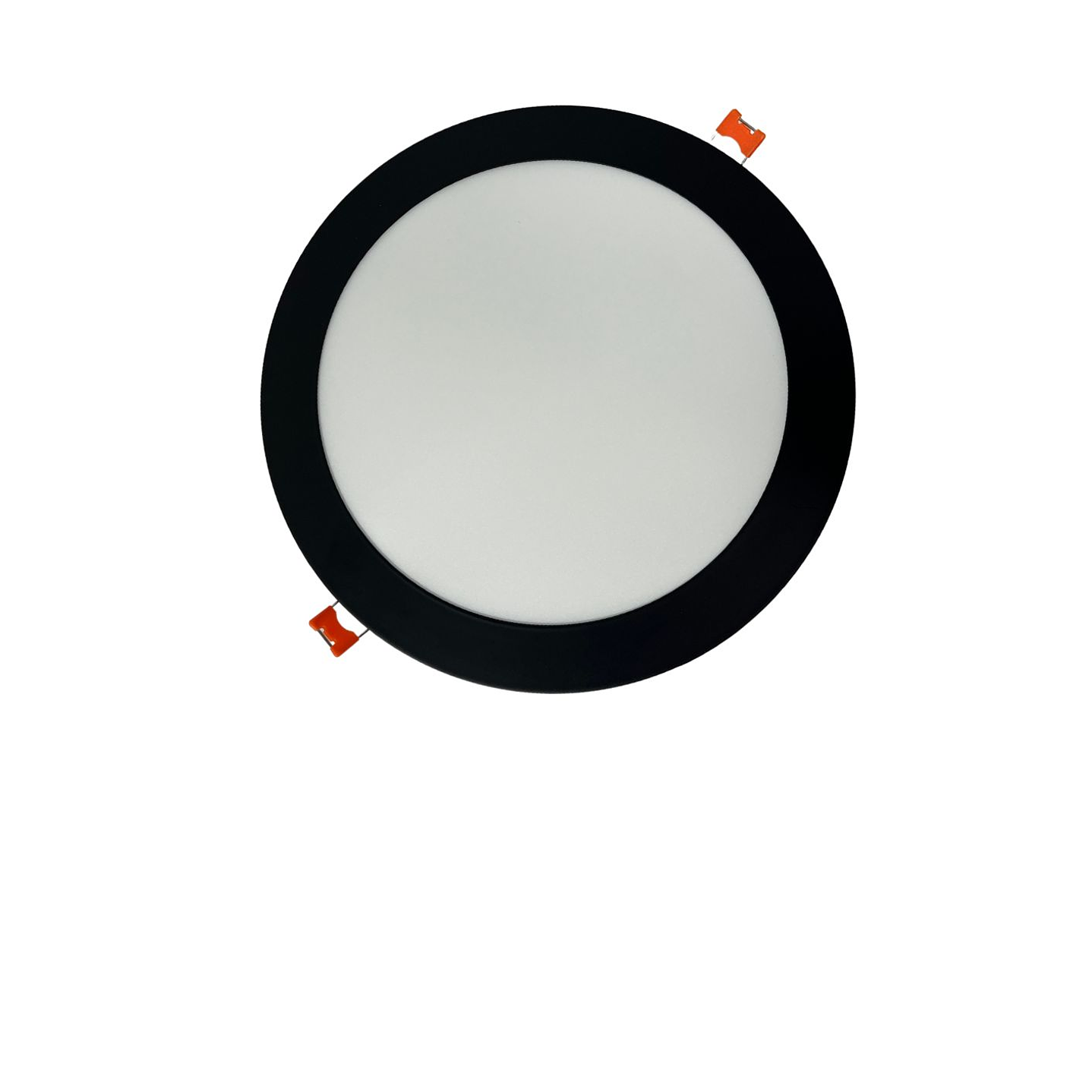 PANEL EMBUTIDO REDONDO NEGRO 12W 6500K 1